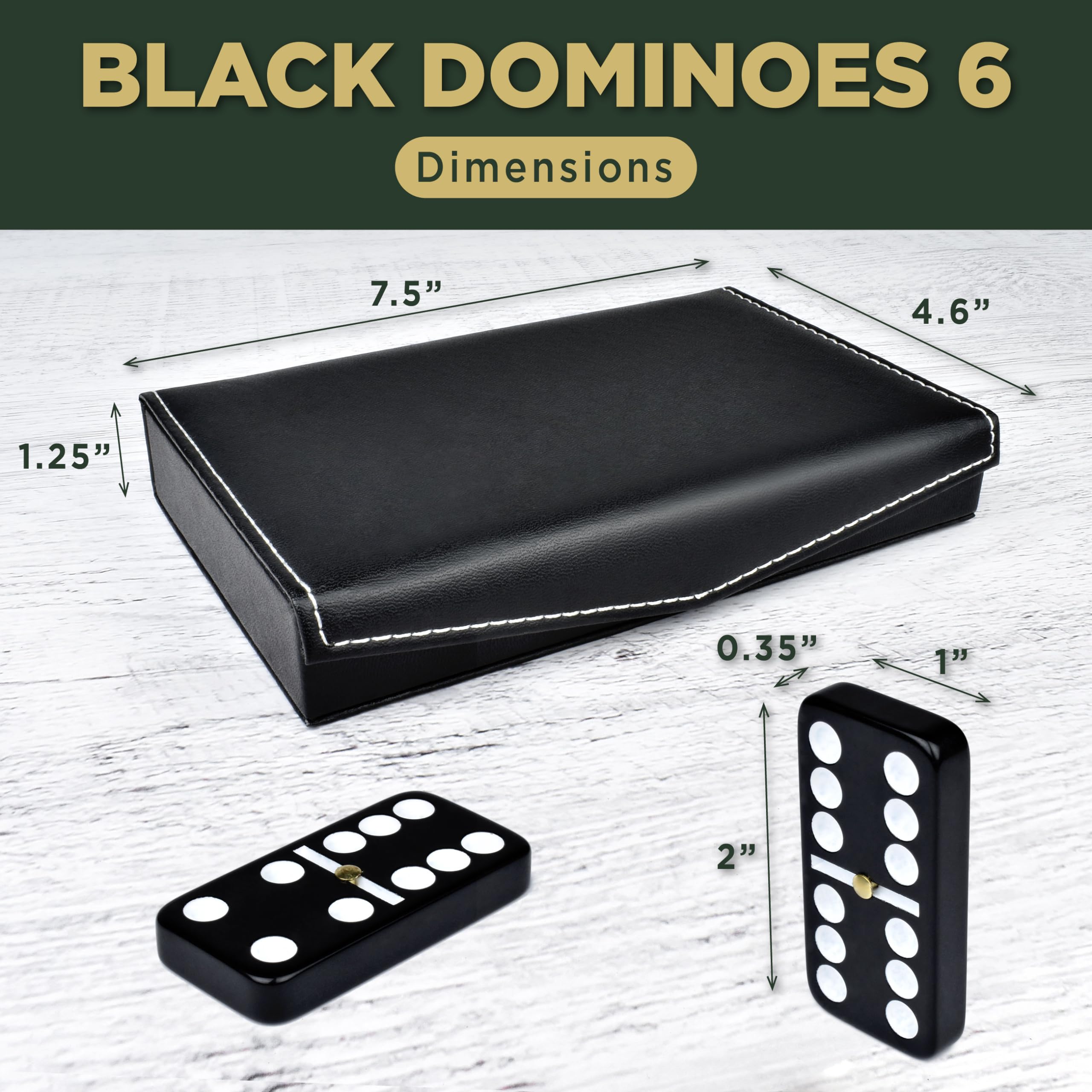 Open case reveals domino tiles, ideal for travel and quick setup