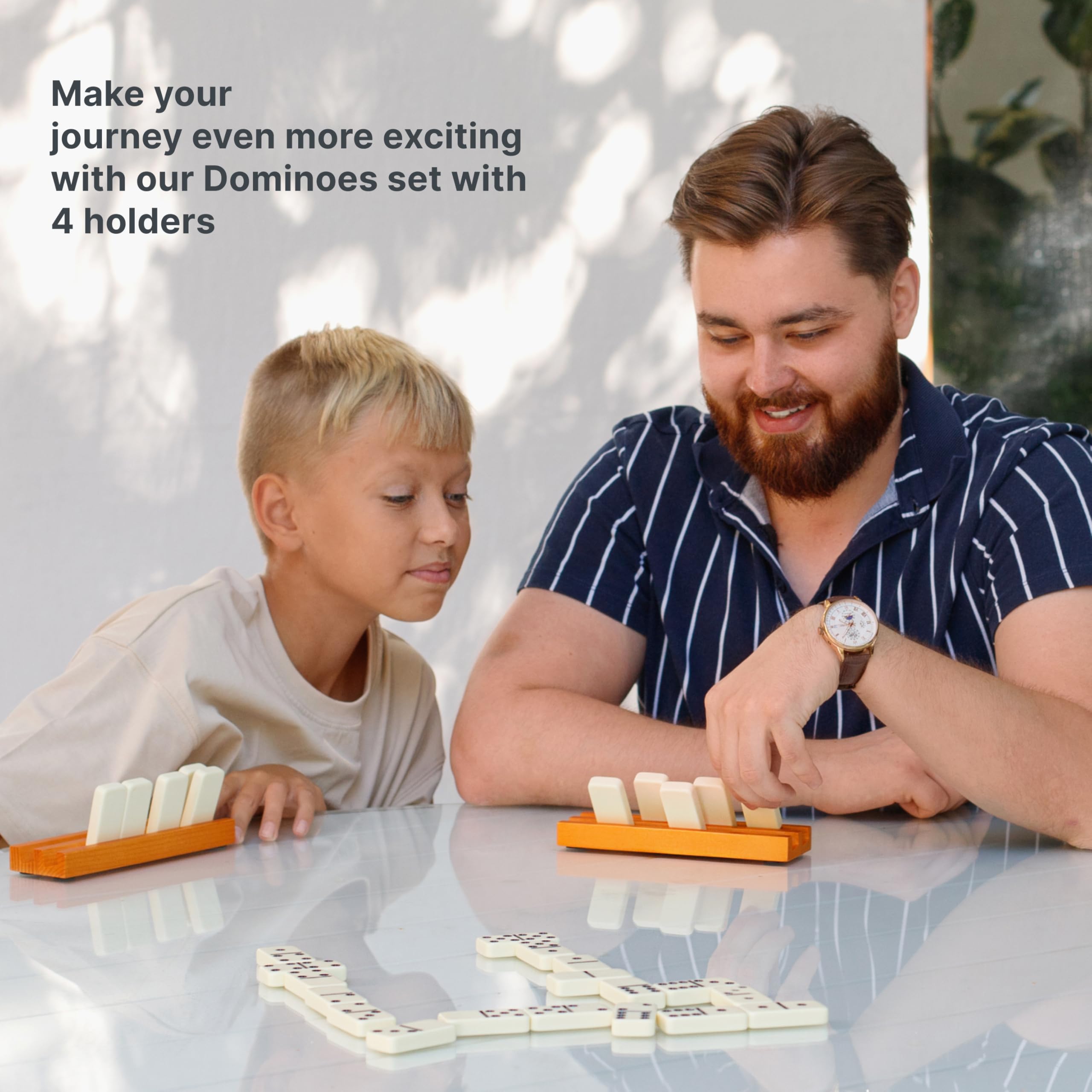 Queensell domino dimensions highlight compact case and holder for transport