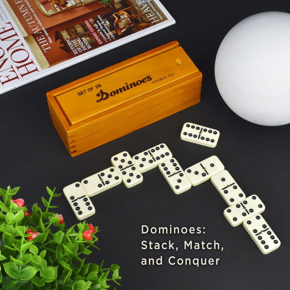 Queensell dominos packaging highlights gift-ready design.