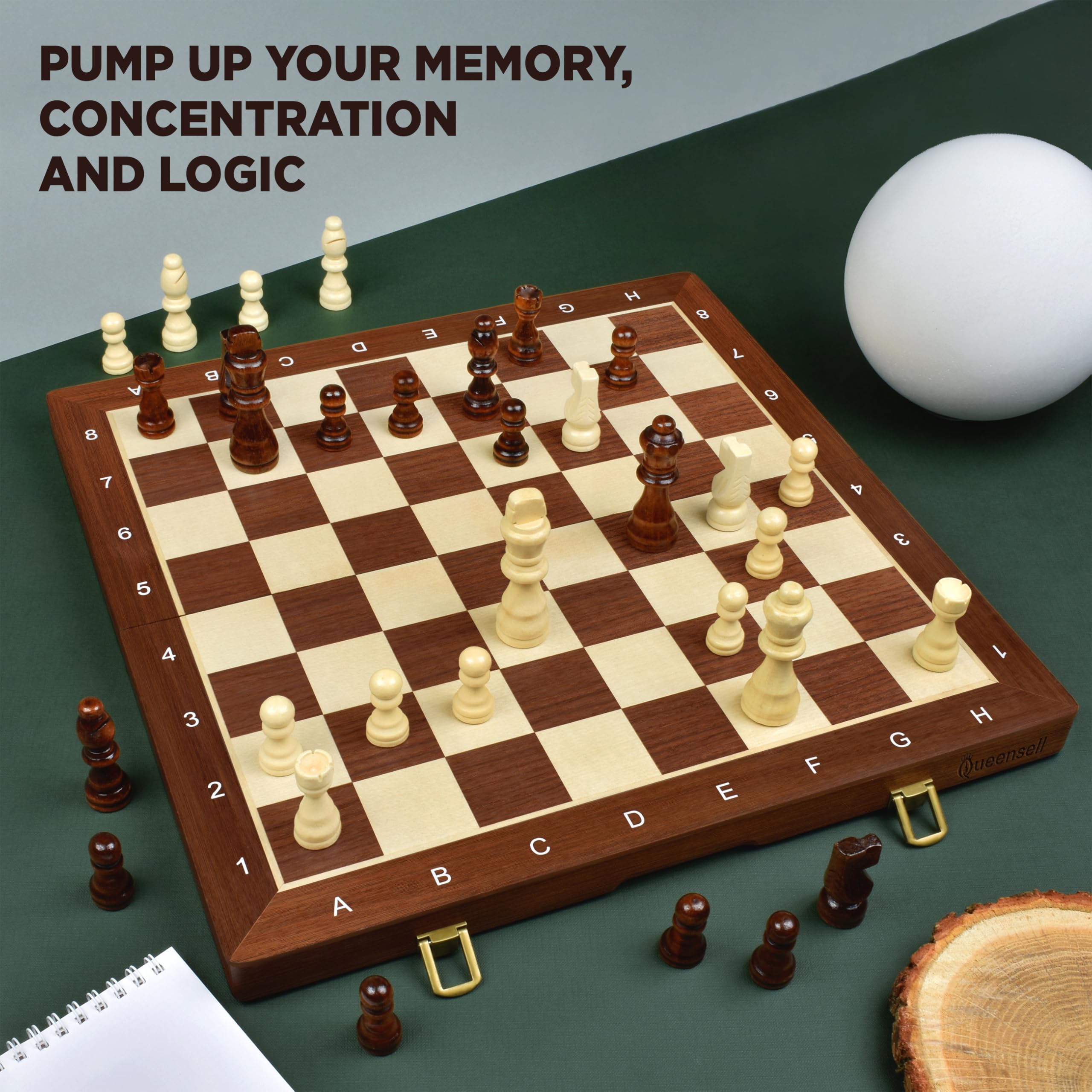 Queensell family-friendly two-player game set for all ages