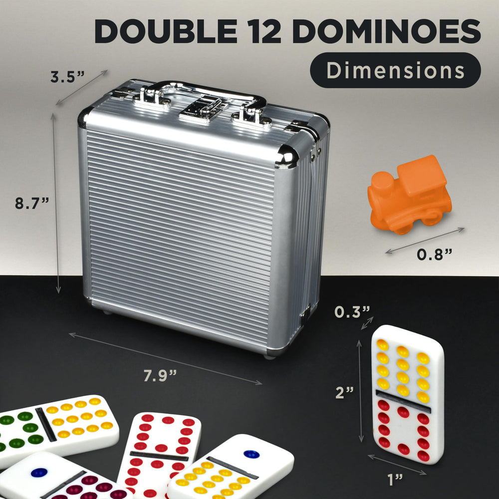 A gift-ready Queensell dominoes set, ideal for birthdays and holidays.