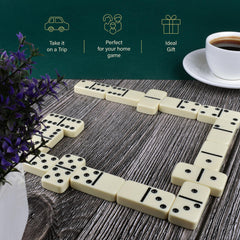 Queensell Jumbo Dominoes set provides tactile satisfaction during casual competitions and relaxed evenings.