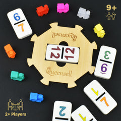 Queensell Mexican Train instruction card makes quick setup simple