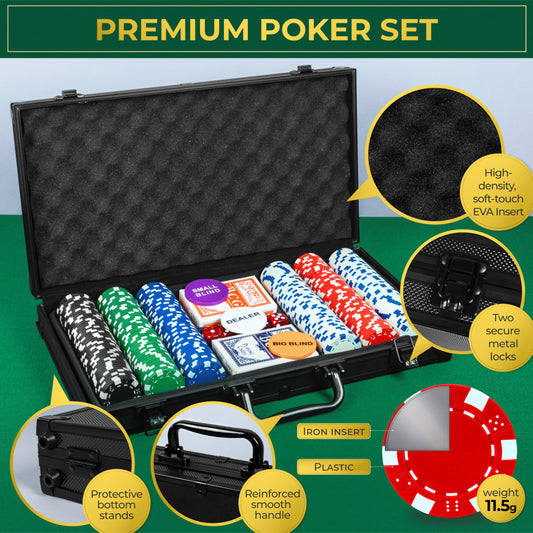 Queensell aluminum case protects poker gear with sturdy latching