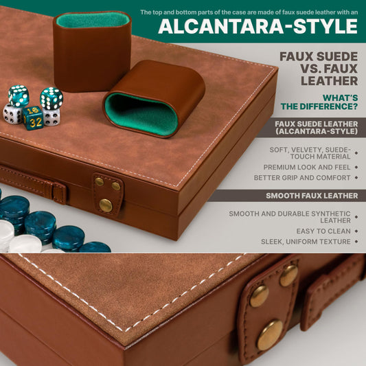 Queensell backgammon chips 32 provide sturdy stacks and vibrant contrast during play
