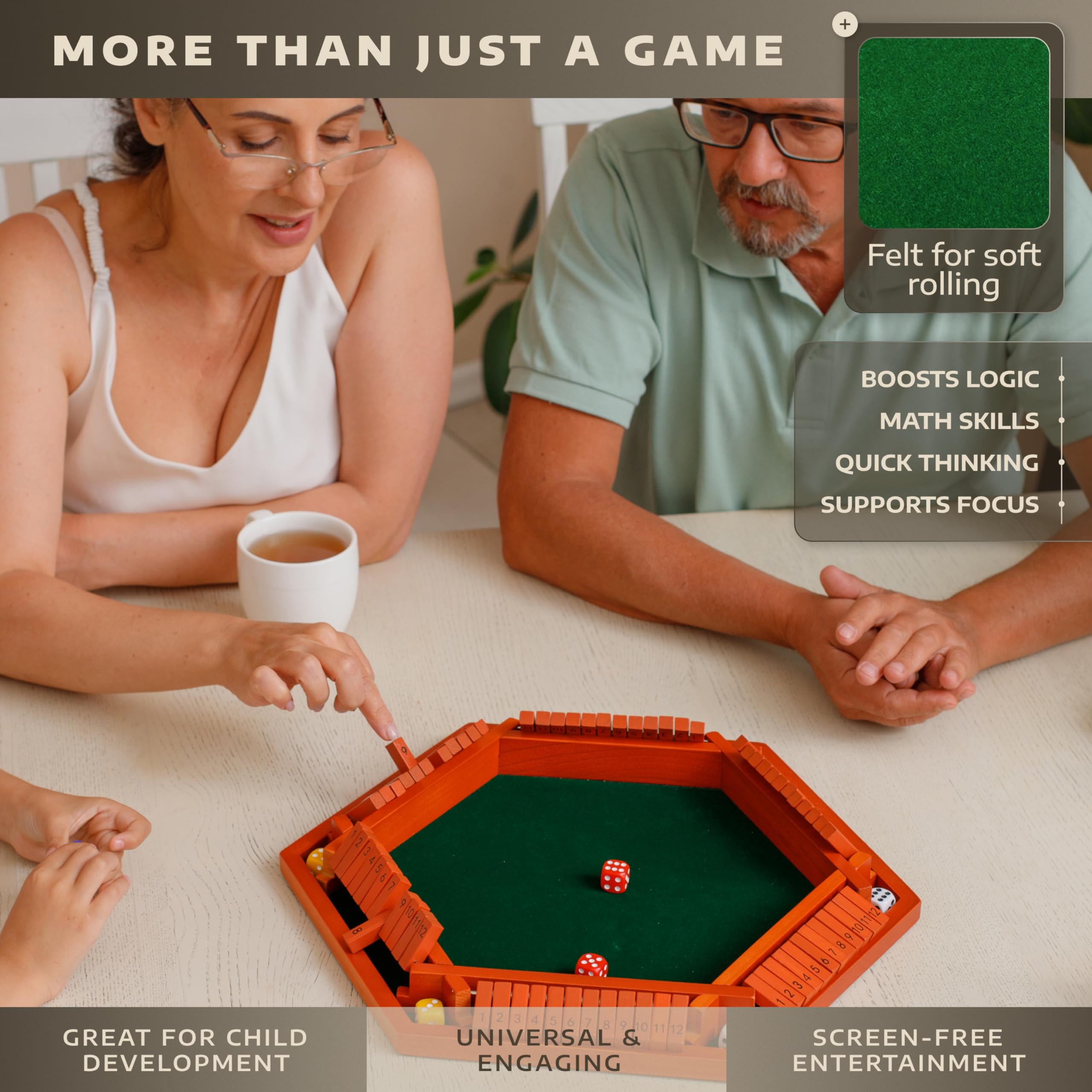 Queensell Shut The Box gift-ready packaging suits birthdays and holidays.