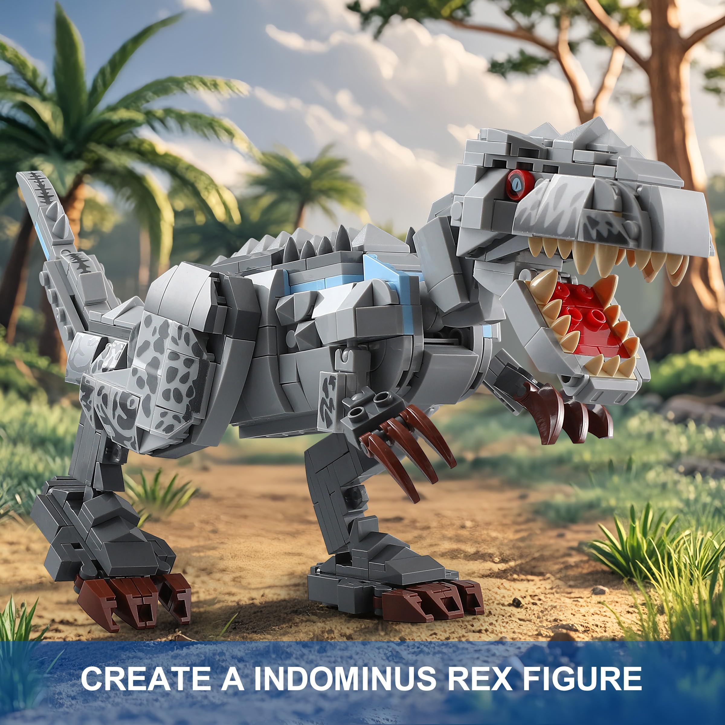 QUENTINAG two-dinosaur battle setup ready for imaginative play.