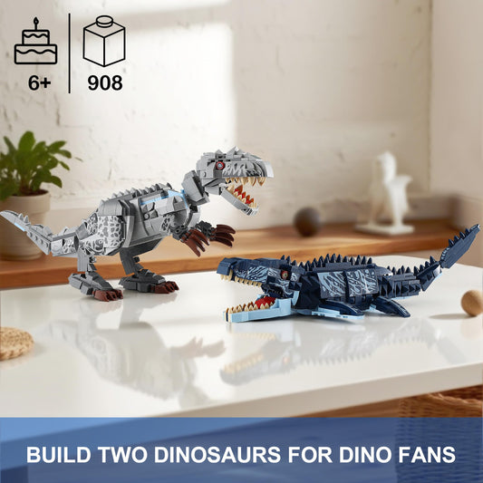 QUENTINAG Mosasaurus with poseable joints for flexible swimming poses.