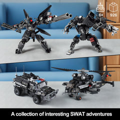 QUENTINAG SWAT helicopter transform inspires high-flying rescue adventures.