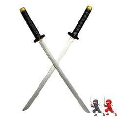QUEQUAQUI dual sword set ideal for anime roleplay, fencing practice, and display.