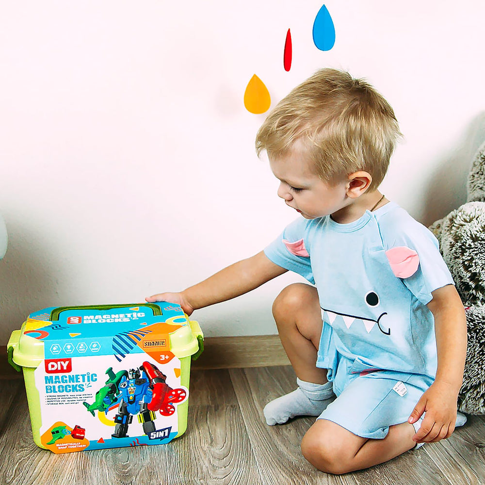 QUERCITRON 5-in-1 storage box for organized play and transport