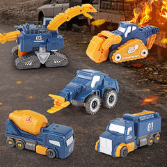 QUERCITRON Construction Trucks Toy Safe ABS plastic supports durable toddler play