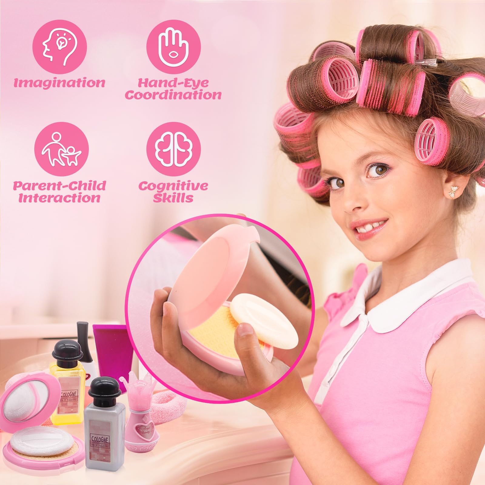 Quhealro curling iron encourages creative makeovers in safe, imaginative sets