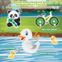 Quiet Flower Busy Book soft cotton fabric ensures safe, durable play.