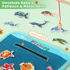 Quiet Flower Busy Board 8-in-1 learning area highlighting colors, shapes, and letters