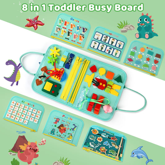 Quiet Flower Busy Board magnetic fishing game close-up to teach numbers and focus