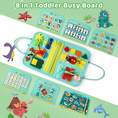 Quiet Flower Busy Board magnetic fishing game close-up to teach numbers and focus