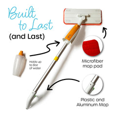 Quiggly Toy Spray Mop uses child-safe materials for safe, mindful play.