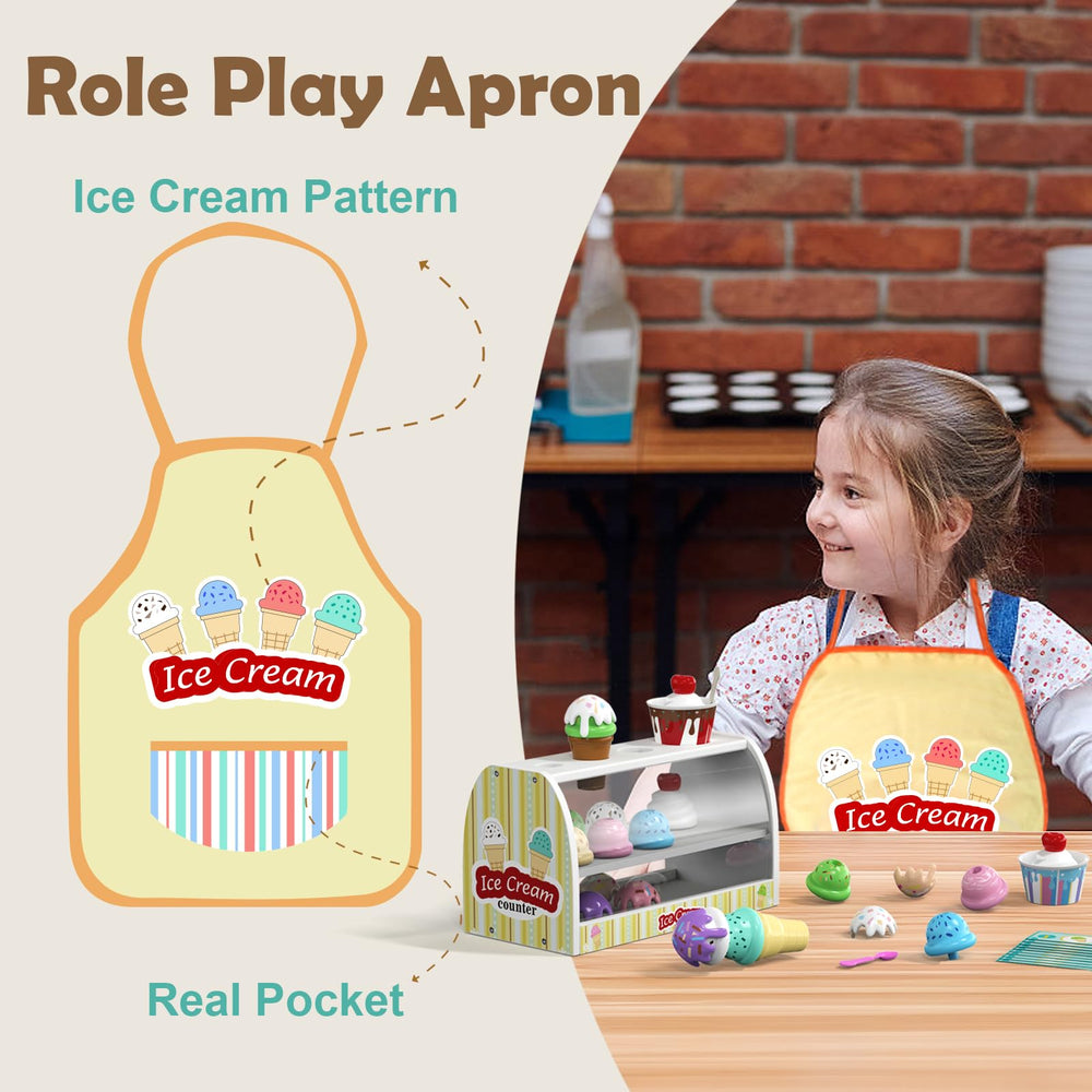 Quimsity ice cream cones for sharing and basic counting during play