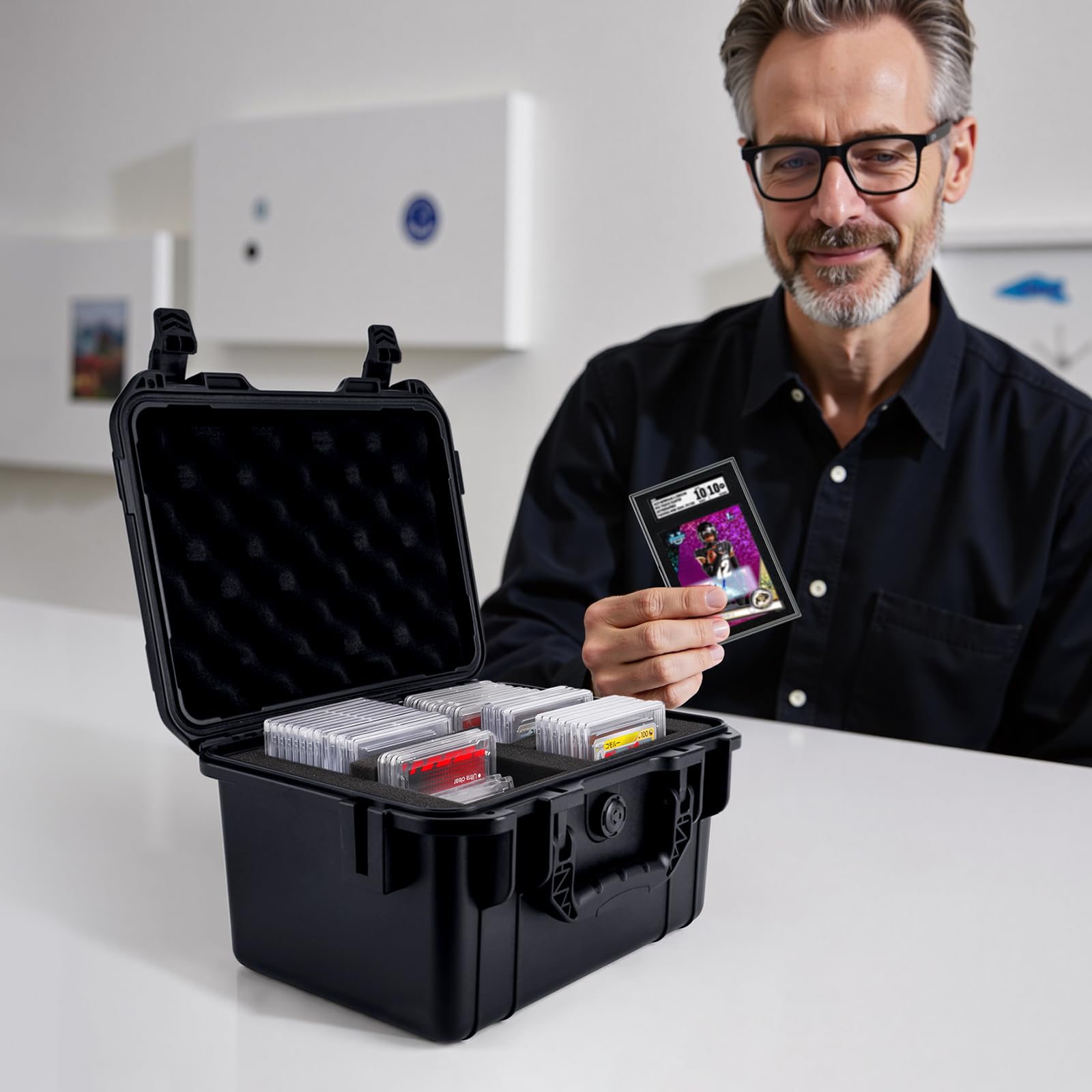 QINGUANG large capacity supports up to 190+ top loaders for expansive collections.