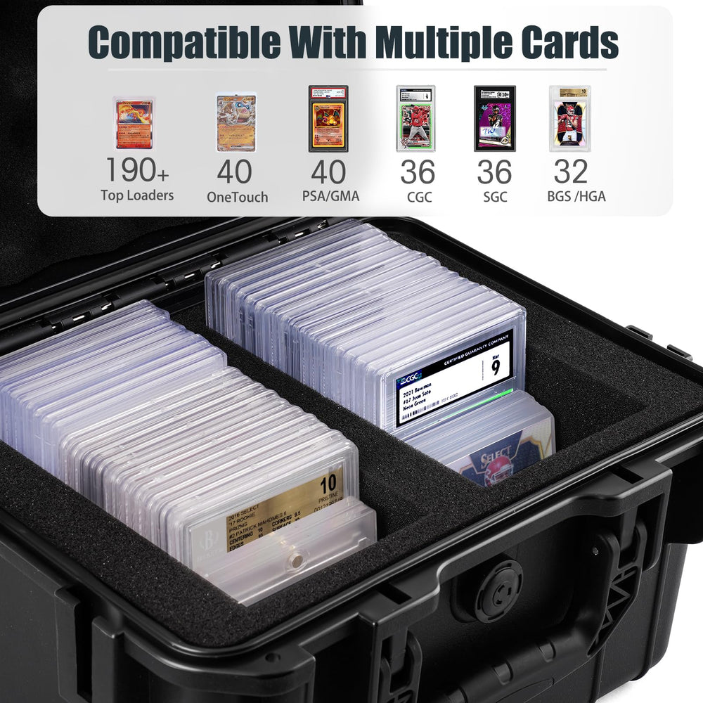QINGUANG PSA slab compatibility for PSA/CSG/CGC top loaders and graded cards.