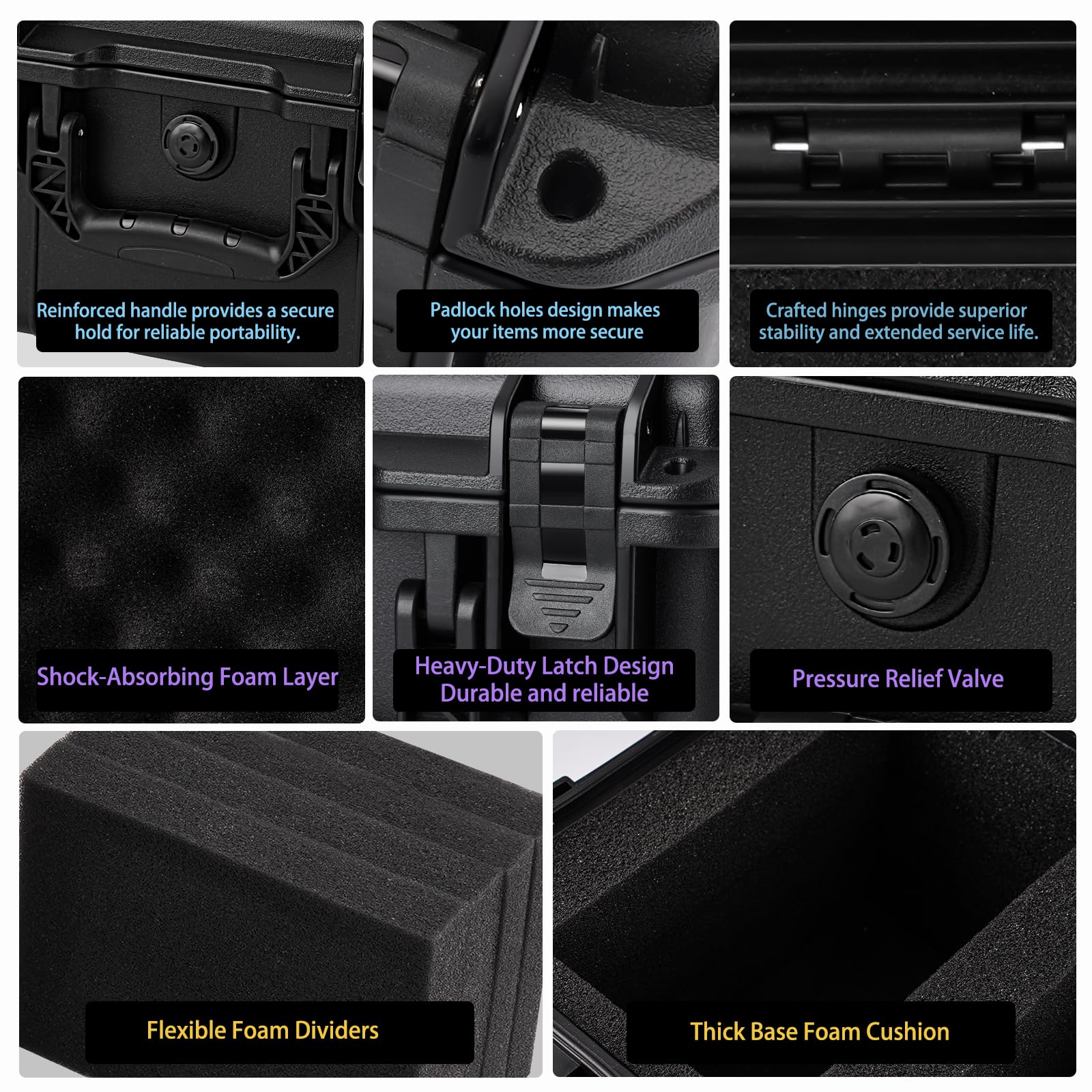 QINGUANG secure design with dual side locks to add padlocks.