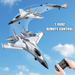 QuirkyGlee F-22 stealth-raptor 2.4G remote supports simultaneous control