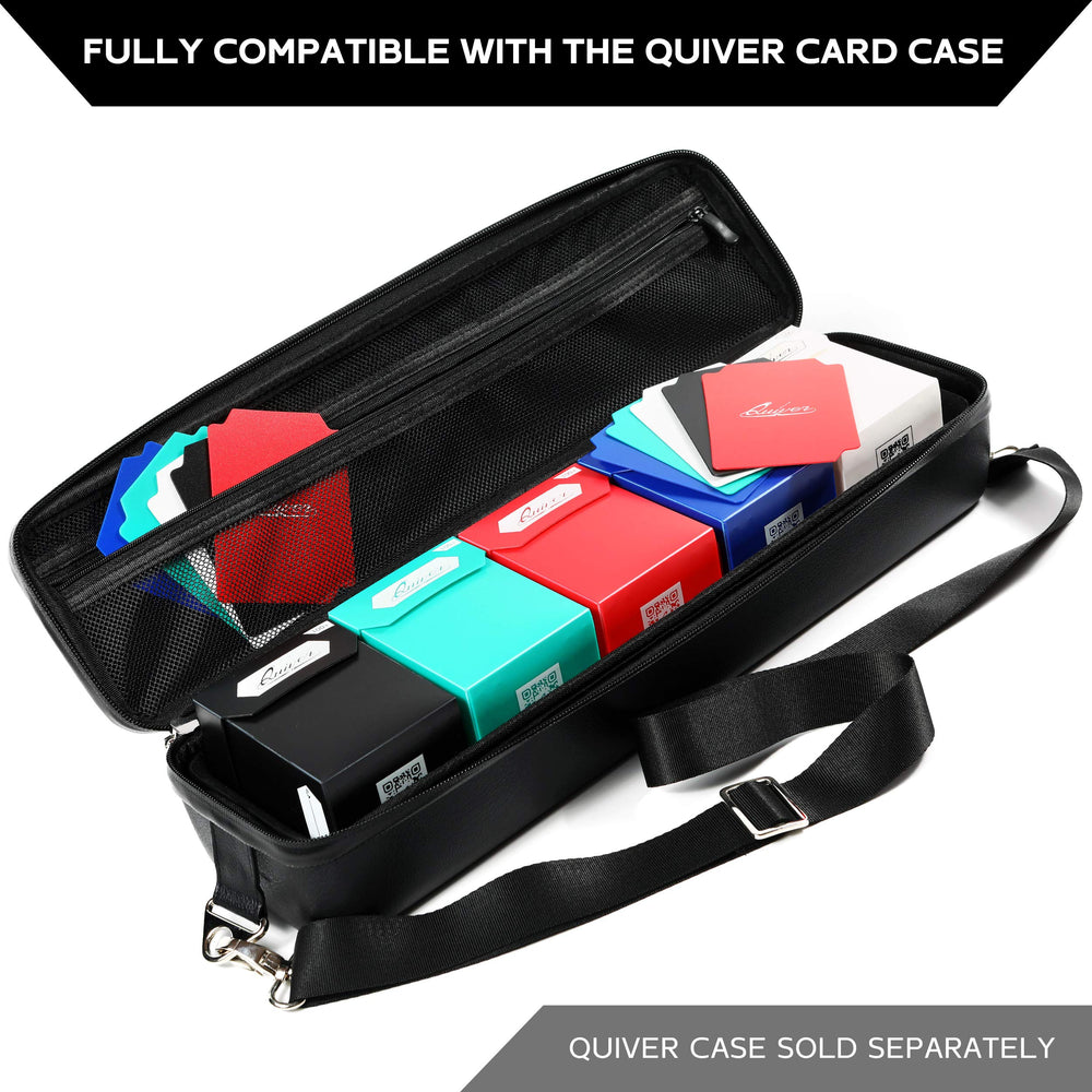 Quiver Time red deck box front for bold, compact deck transport.