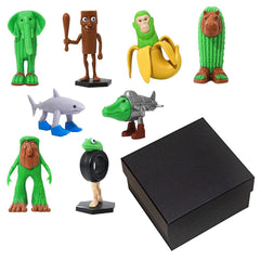 Quivva brainrot Tralalero figure with display base enhances desk decor.