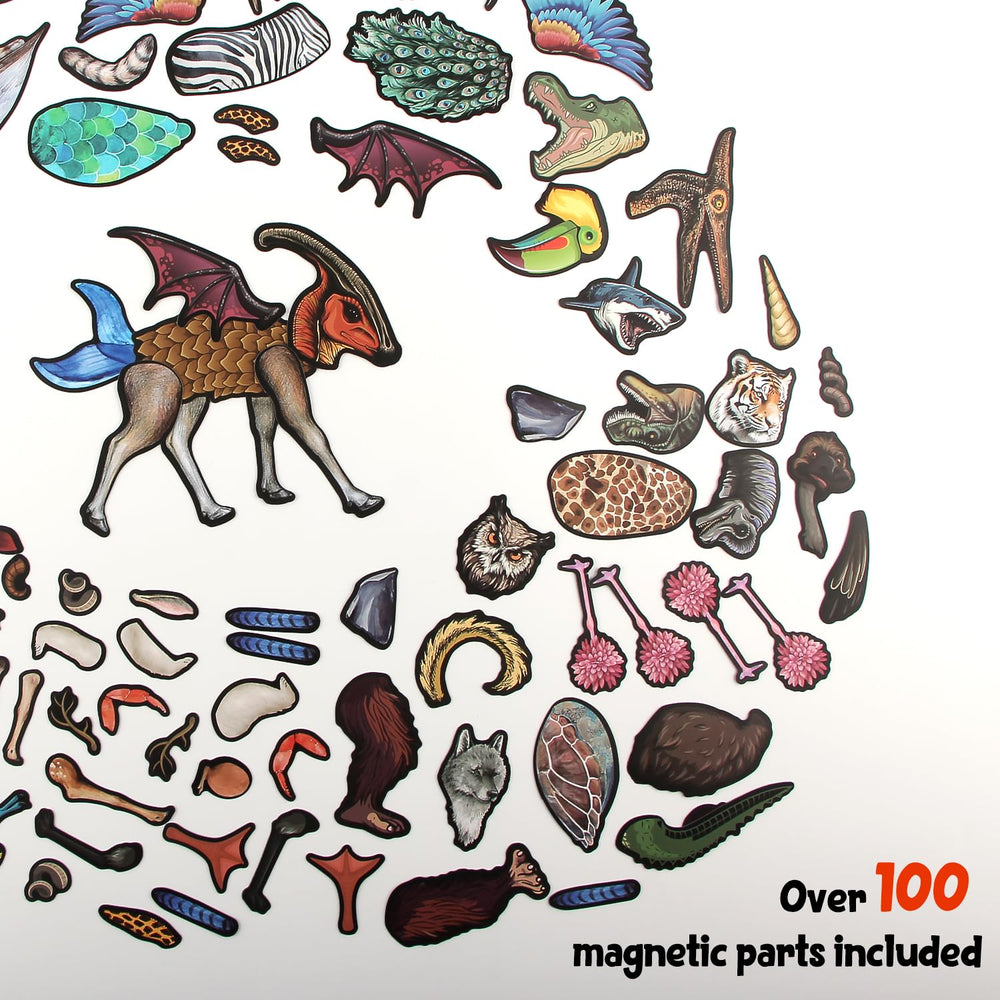 QLLQTIGER monster magnet parts closeup shows versatile magnetic pieces.