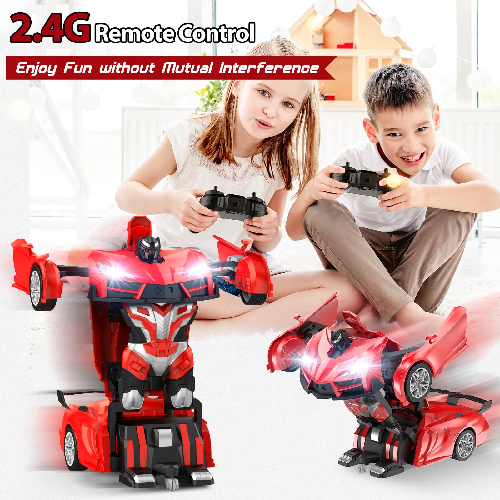 Qumcou RC Car performs a 360-degree spin for dynamic stunts.