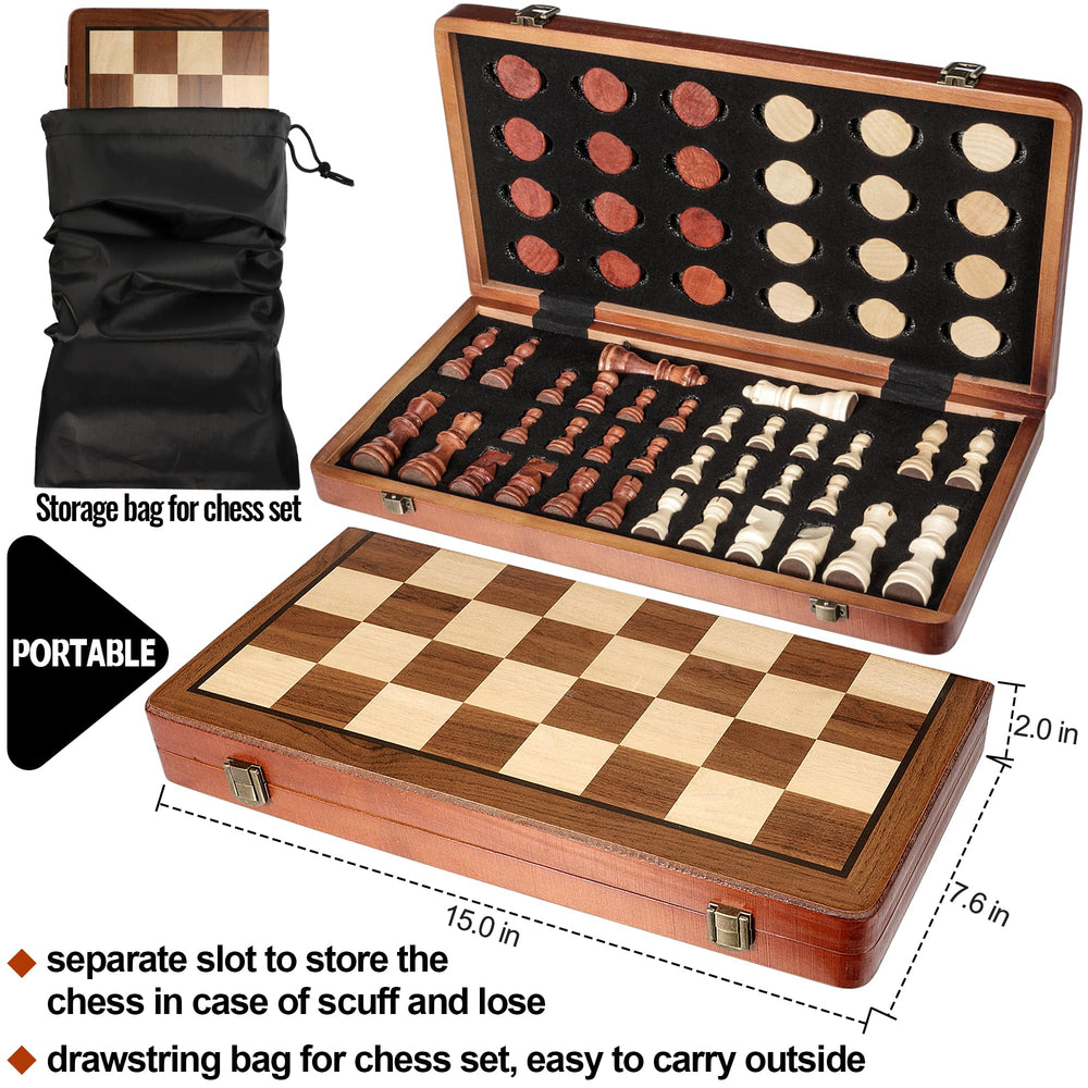 QUMMFA checkers stored inside the board for quick setup.