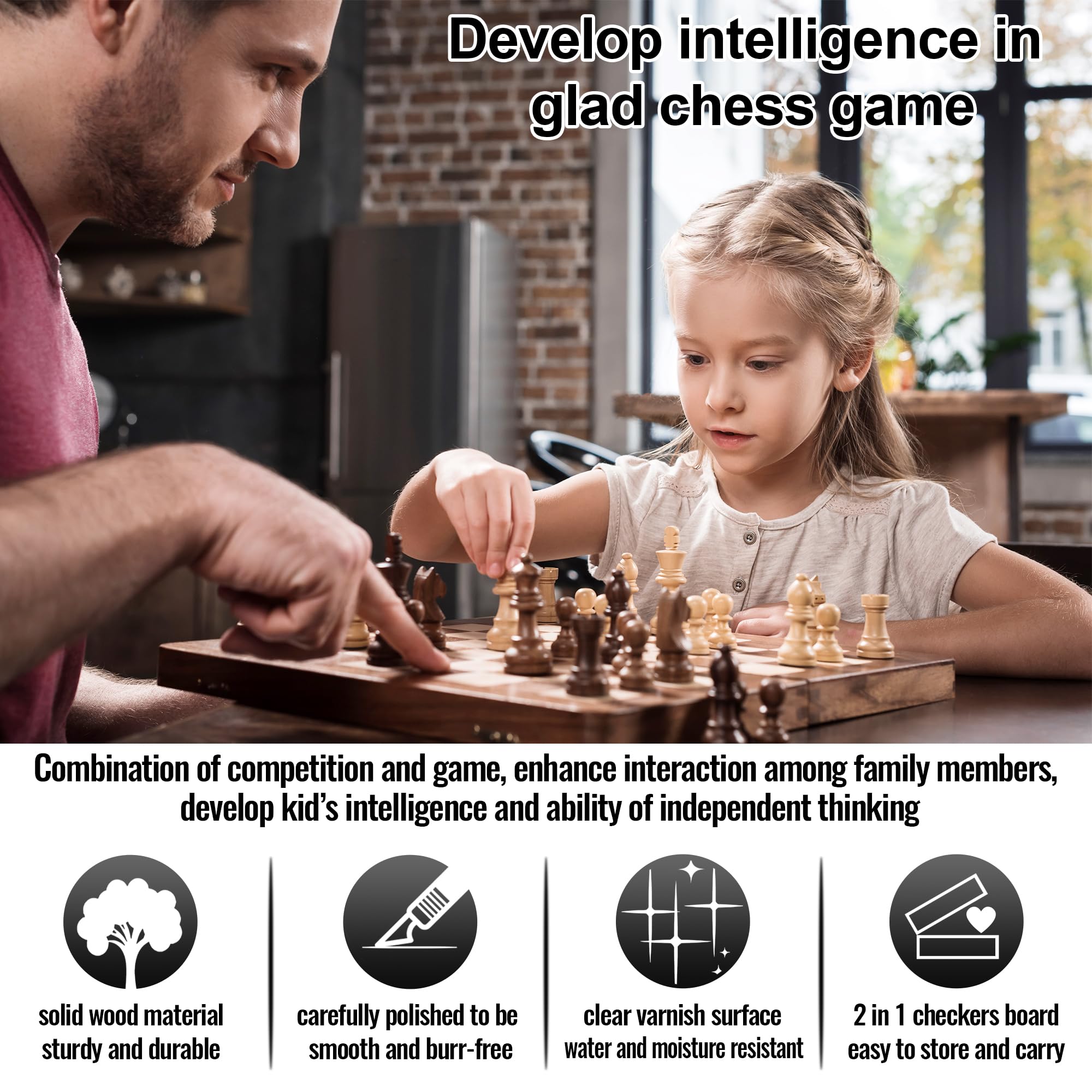 QUMMFA magnetic chess pieces stay secure during travel.