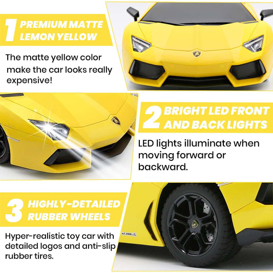 QUN FENG Lambo LP-700 rear view highlights durable construction for active play.