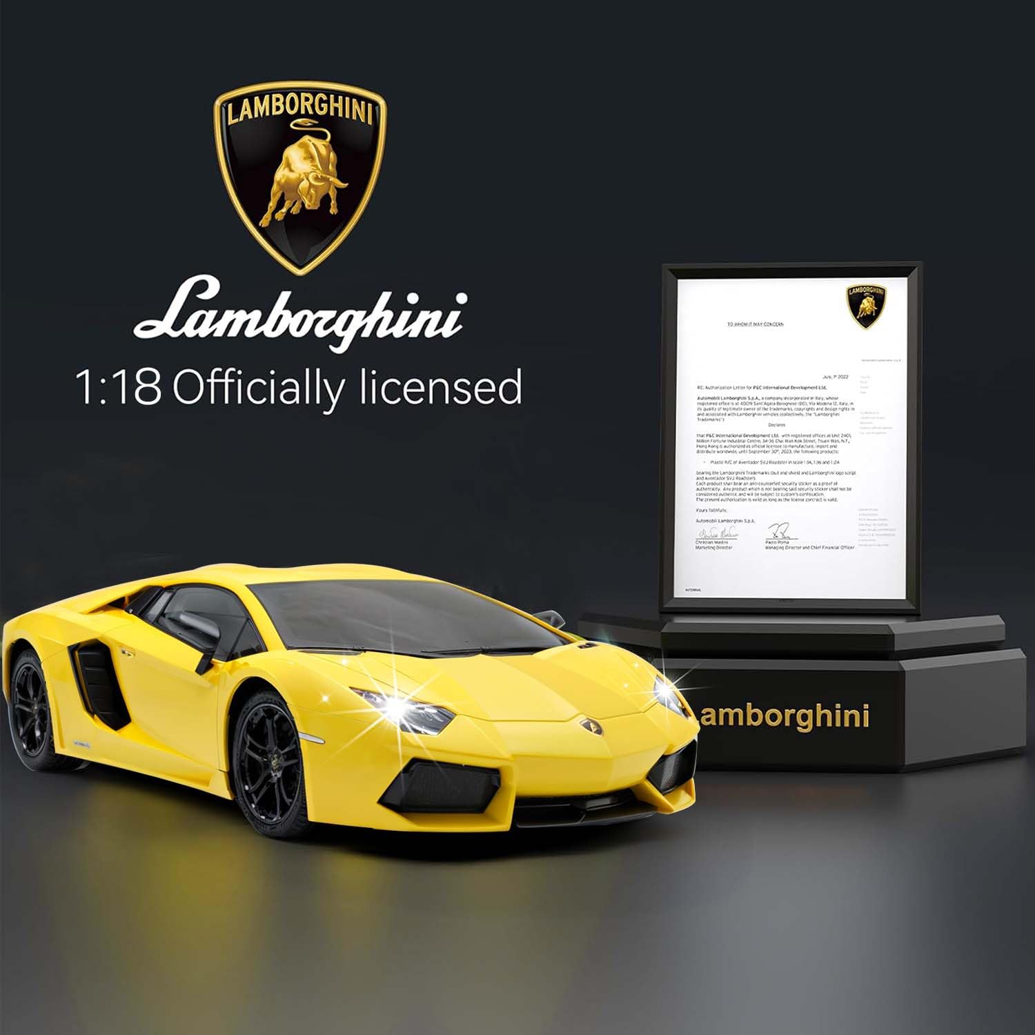 QUN FENG Lambo LP-700 side profile captures authentic scale and sporty look.