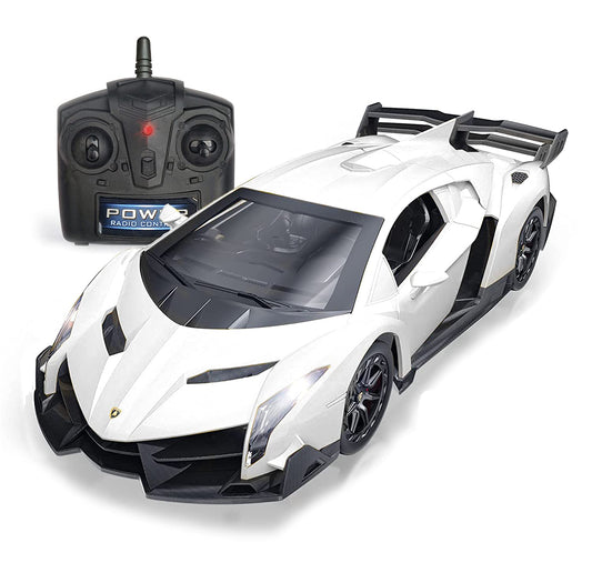 QUN FENG Lamborghini Veneno RC car front view highlighting authentic details for collectors