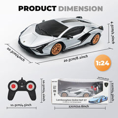 QUN XING Lamborghini Sian 1:24 display model, ideal shelf decor.