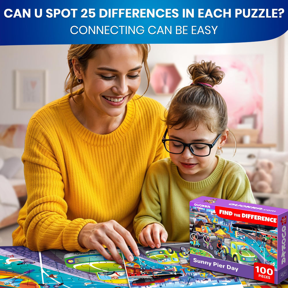 QUOKKA search-and-find 100-piece puzzle visuals sharpen observation and focus for kids