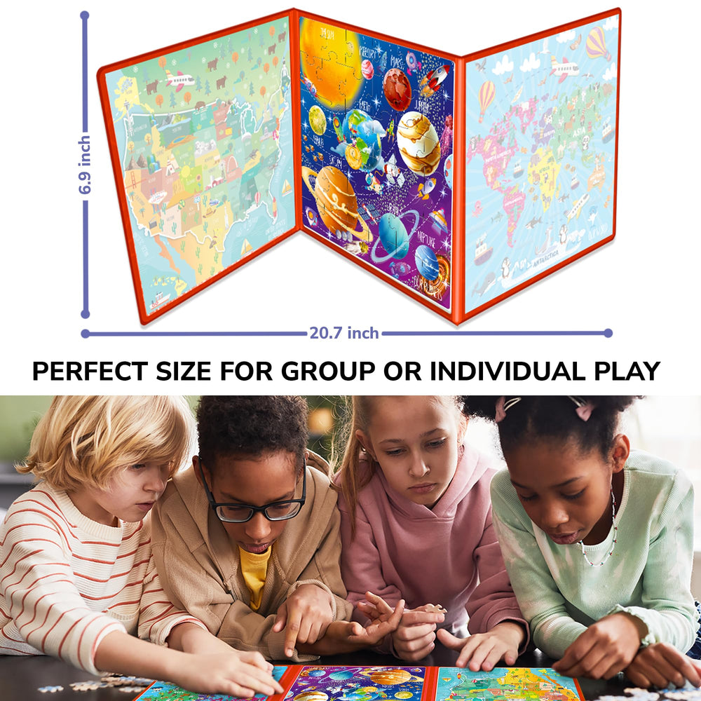 QUOKKA 60-piece puzzles support fine motor skills on road trips.