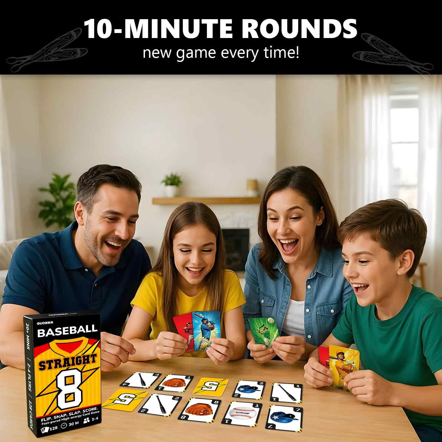 QUOKKA Baseball Card Game portable, durable design for travel