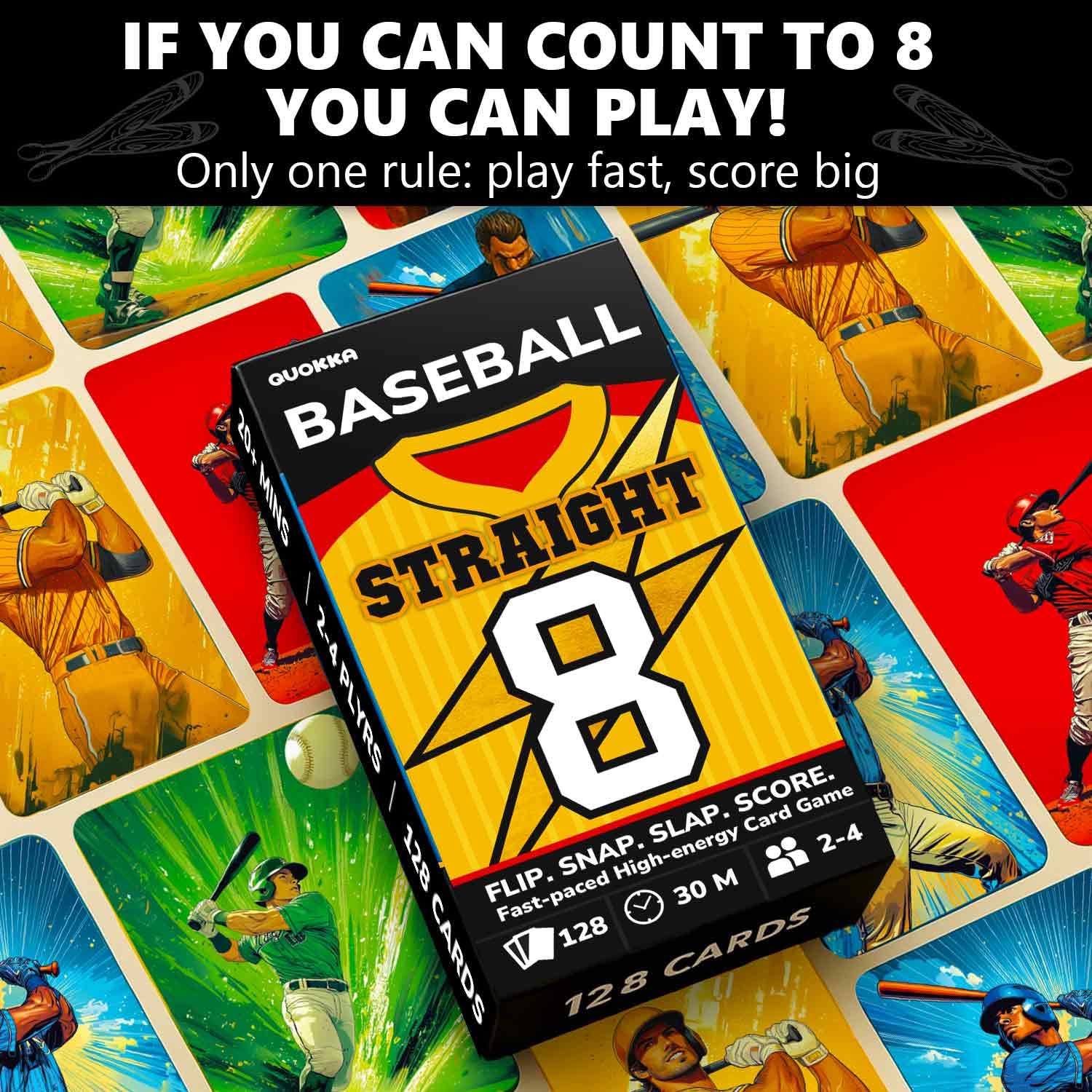 QUOKKA Baseball Card Game simultaneous play action for nonstop rounds