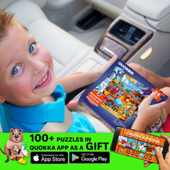 QUOKKA colorful artwork puzzles stimulate visual attention during independent play