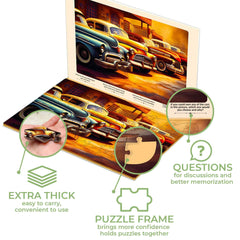 QUOKKA 100-piece set shows horse and dog imagery for mindful concentration.