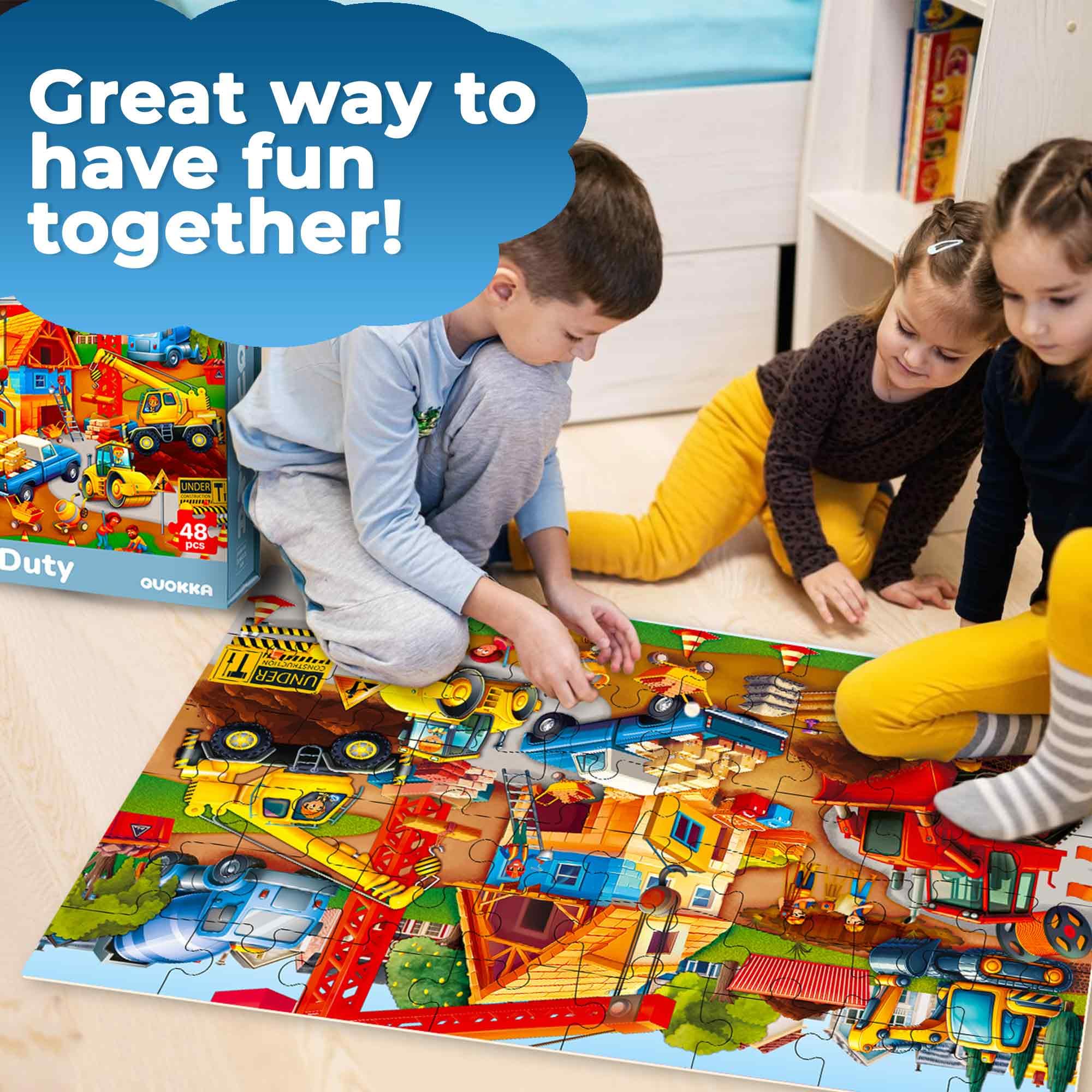 Vibrant QUOKKA scenes invite storytelling and exploration during puzzle sessions.