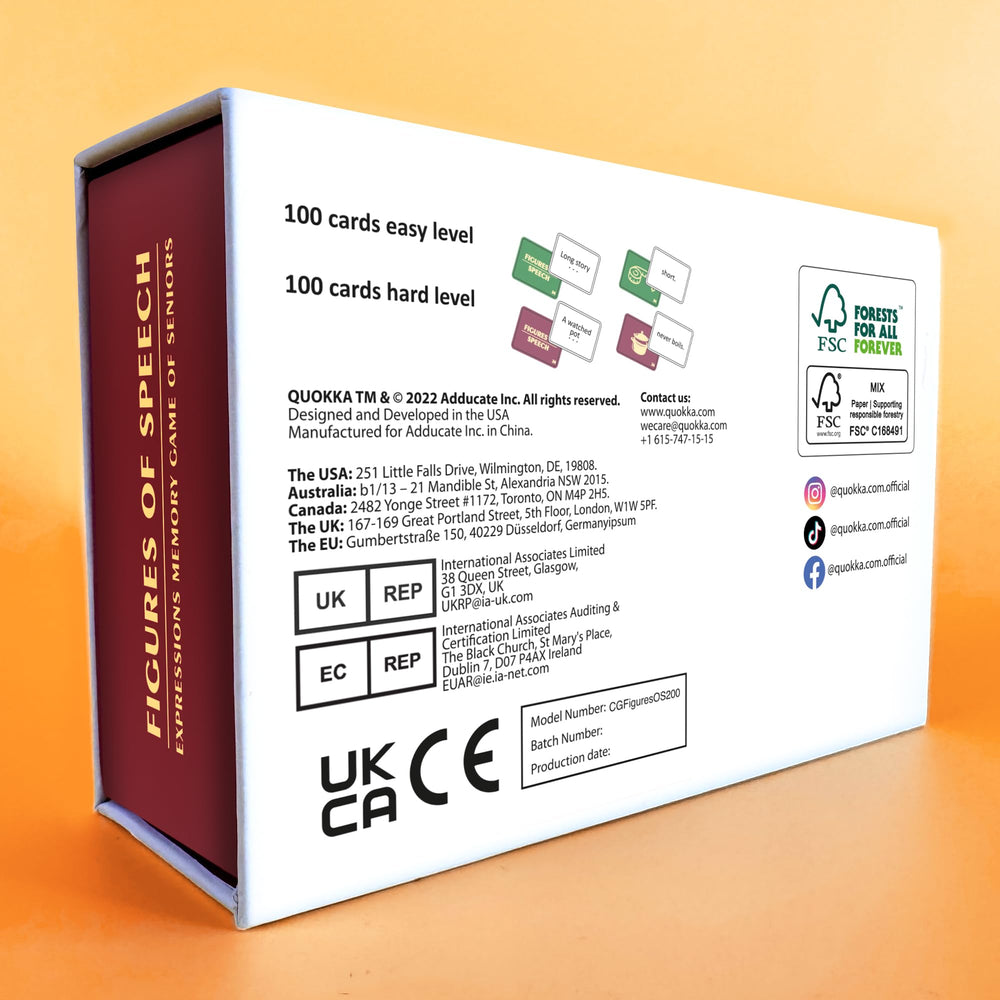 QUOKKA Elderly Memory Games answer sheet included helps caregivers verify matches.