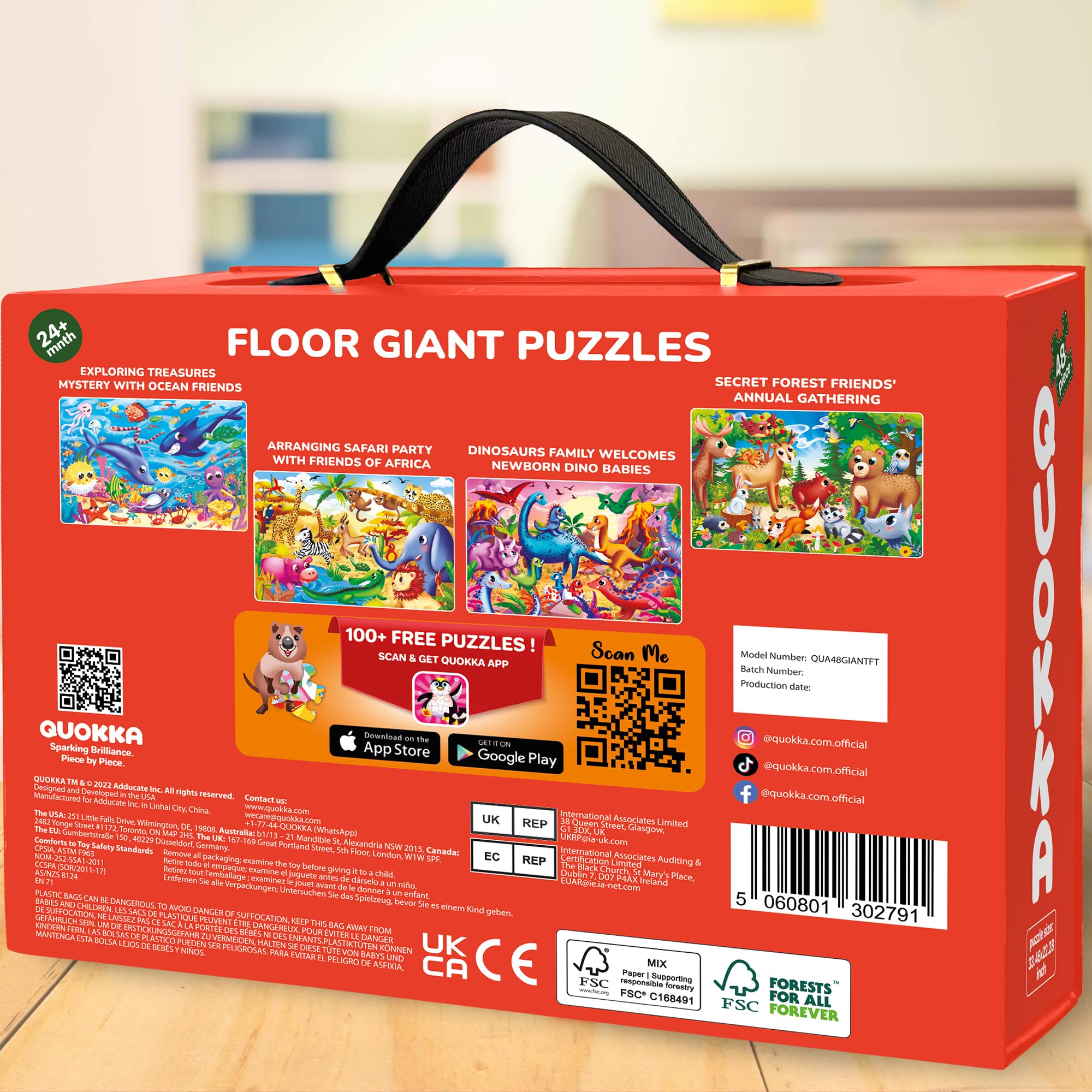 Quokka family puzzle time—encourages cooperative play and shared fun.