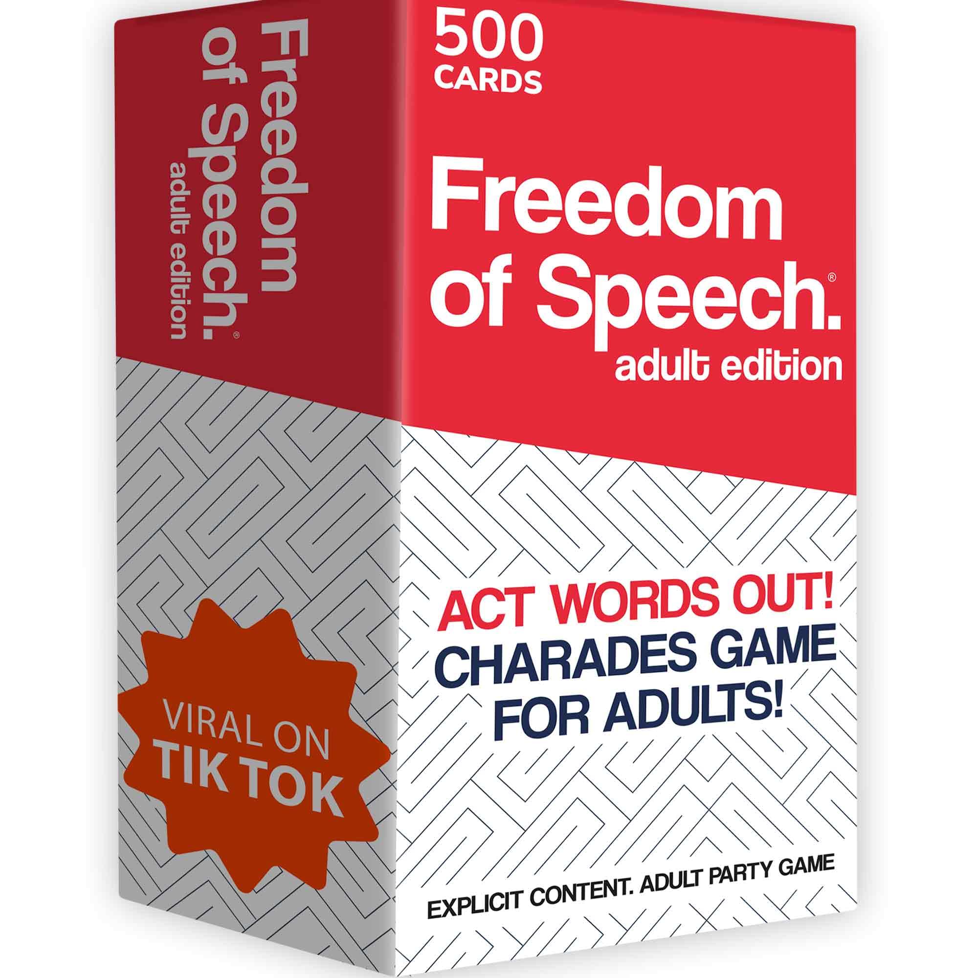 QUOKKA Freedom of Speech card game on table for lively group play.