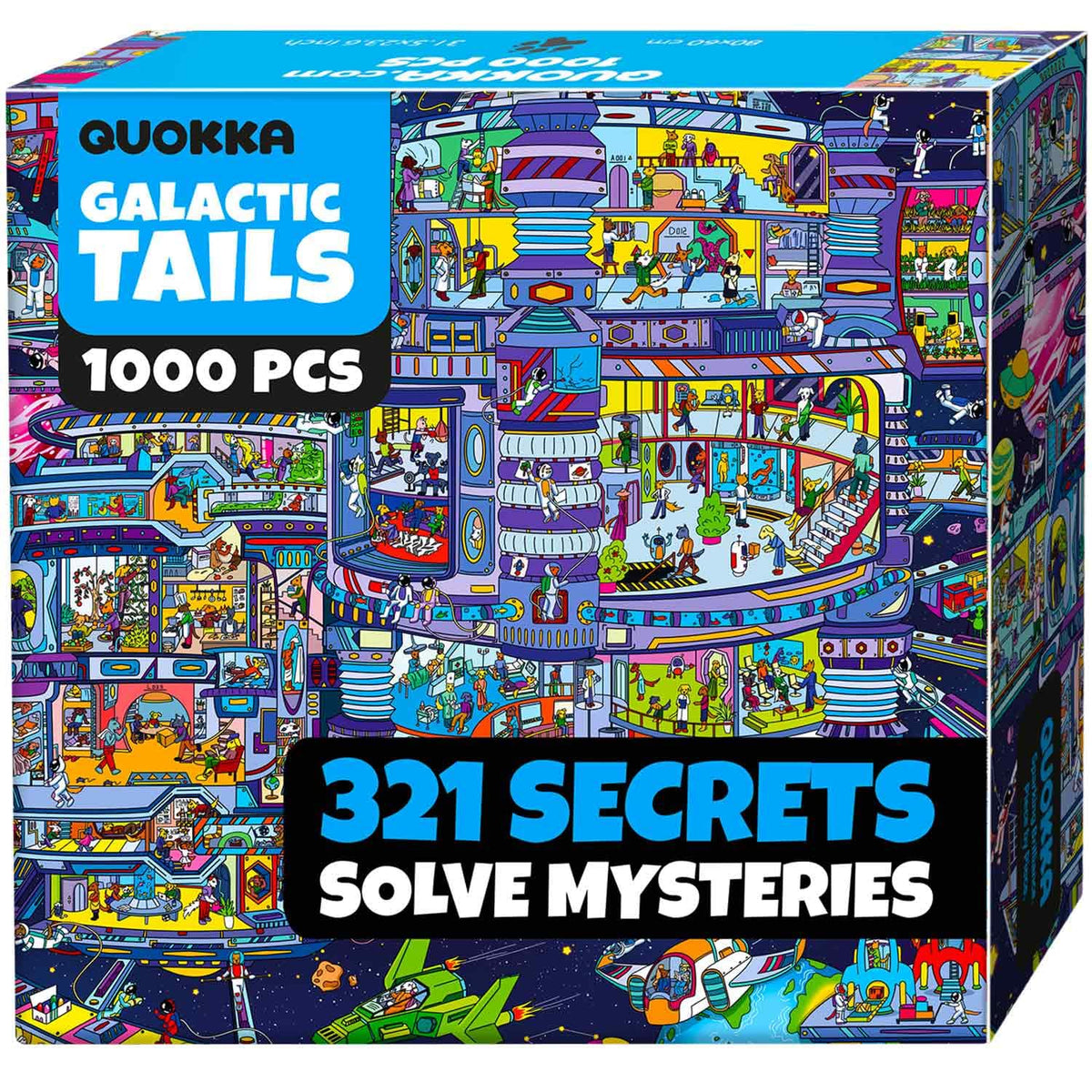 QUOKKA galaxy dog puzzle box with premium packaging