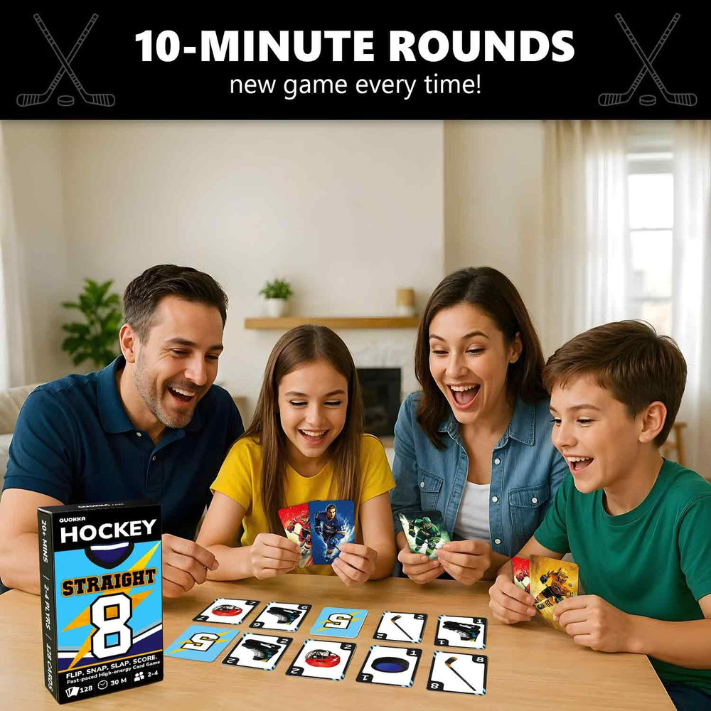 QUOKKA Hockey compact 128 card deck is travel-ready.