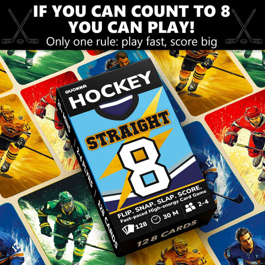 QUOKKA Hockey draw pile close-up highlighting fast-paced action.